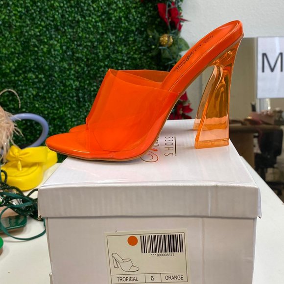 Orange Clear Heel - Picture 4 of 5